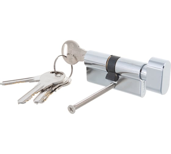 Цилиндровый механизм с вертушкой Fuaro R302/60 mm /25+10+25/ CP хром 5 кл. 26027