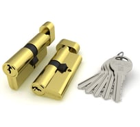 Цилиндровый механизм с вертушкой Fuaro R302/70 mm /30+10+30/ PB латунь 5 кл. 27783
