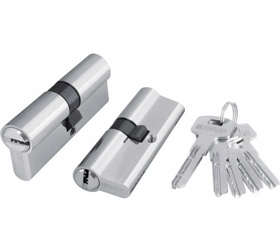 Цилиндровый механизм Fuaro 200 ZA 80 mm /35+10+35/ CP хром 5 кл. 40345 1