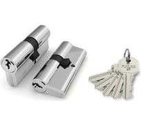 Цилиндровый механизм Fuaro 100 CA 80 mm /30+10+40/ CP хром 5 кл. 29081
