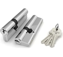 Цилиндровый механизм Fuaro 100 CA 90 mm /35+10+45/ CP хром 3 кл. 25855