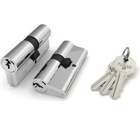 Цилиндровый механизм Fuaro 100 CA 80 mm /35+10+35/ CP хром 3 кл. 21343
