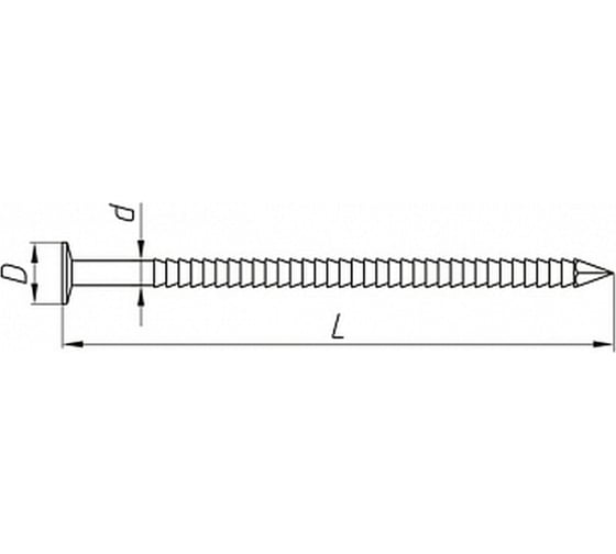 Ершеные гвозди Доброга оцинкованные, 3.1x80 мм, ГОСТ 7811-7120, 5 кг ЦБ-00033235