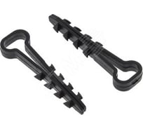 Дюбель-хомут EKF для плоского кабеля 6 - 12 мм, черный PROxima SQplc-cd-6x12b-r