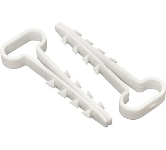 Дюбель-хомут для плоского кабеля EKF 6-14 мм, белый PROxima 100 шт. plc-cd1-6x14w