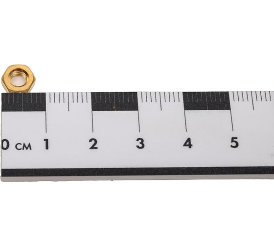 Шестигранная гайка DINFIX DIN 934, латунь, М4 (5 шт) 00-0004271