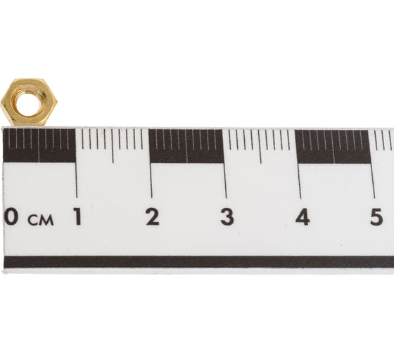 Шестигранная гайка DINFIX DIN 934, латунь, М4 (50 шт) 00-0004273