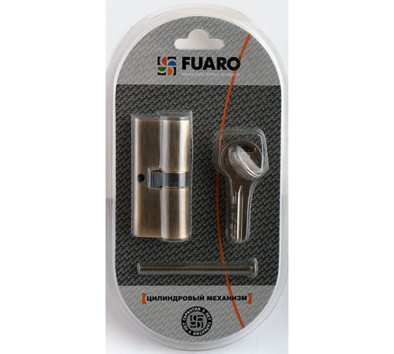 Цилиндровый механизм Fuaro R300/70 mm-BL /30+10+30/ CP хром 5 кл. БЛИСТЕР 26013