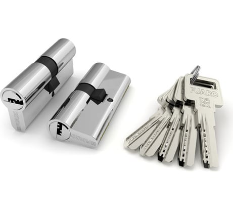 Цилиндровый механизм Fuaro R600/70 mm /30+10+30/ CP хром 5 кл. 26115