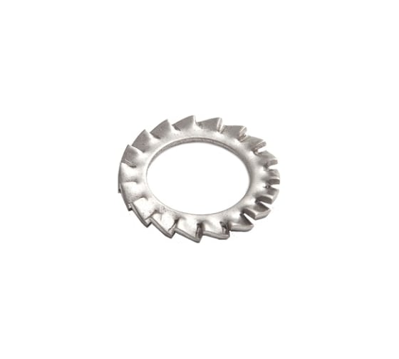 Шайба EKF стопорная, с наружными зубцами, М8, DIN 6798 INOX shst8-INOX