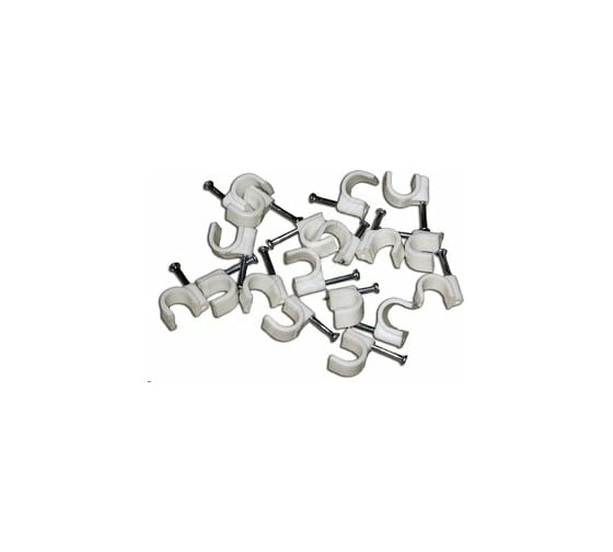 Крепежная скоба EKF 6 мм, круглая, PROxima, 50 шт. plcn-sr-6
