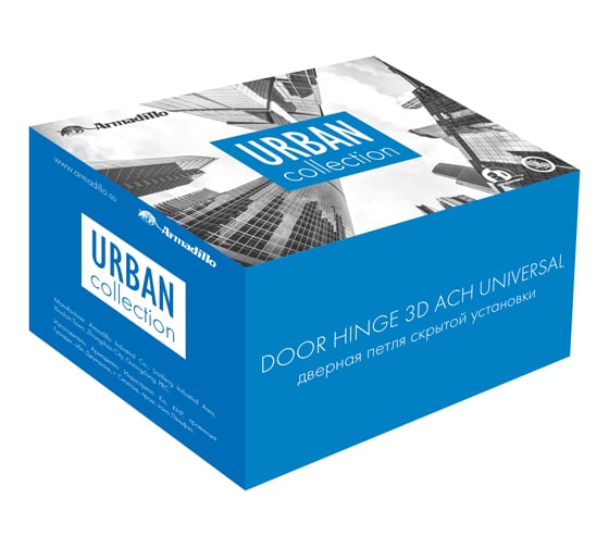 Петля скрытой установки с 3D-рег. ARMADILLO 11160UN3D Architect 3D-ACH UNIVERSAL 60 AB Бронза 36329