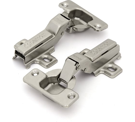 Петля SAMET STAR, изгиб 9 mm, 48AX, Ni, 2 шт. СТ-00001295