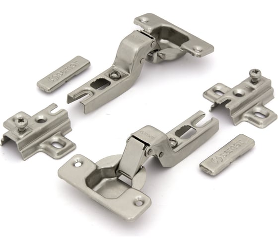 Петля SAMET STAR, изгиб 18 mm, 48AX, Ni, 2 шт. СТ-00001294