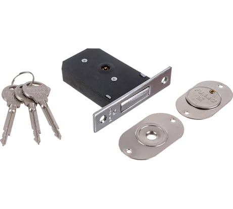 Врезной крестообразный замок Fuaro 200 F CP хром, 3 кл. 15368