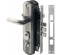 Врезной замок НОРА-М N200-68мм ЕСО правый, мат. хром/черн.никель 16718