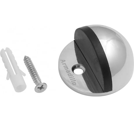 Дверной напольный упор ARMADILLO DH003ZA CP Хром 15100