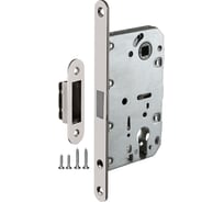 Межкомнатный замок под цилиндр Fuaro MAGNET M85C-50 SN матовый никель 33655