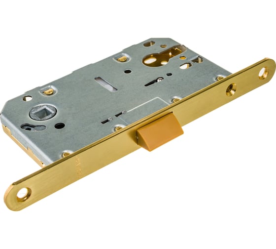 Межкомнатный замок под цилиндр Fuaro PLASTIC P85C-50 SG матовое золото 33629