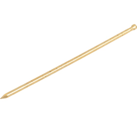 Финишные гвозди Качественный КРЕПЕЖ латунированные, 1,4х50 мм, 250 г 0203014 КЧ 1