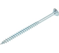 Шуруп крепежная техника белый цинк, 6х90 мм, 10 шт. 11387