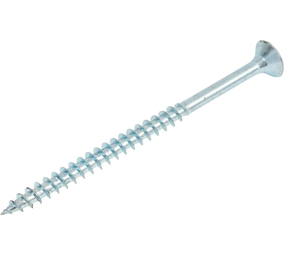 Шуруп крепежная техника белый цинк, 6х90 мм, 10 шт. 11387 1