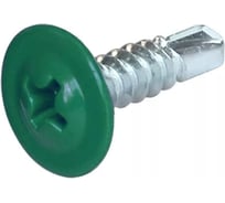 Прессшайба крепежная техника зеленый мох, 4.2х16 мм, RAL 6005 сверло, 1000 шт. 1000162 БК