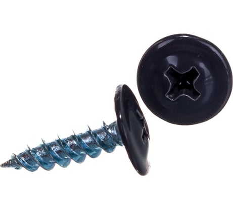 Саморез с прессшайбой Качественный КРЕПЕЖ серый графит, 4.2х25 RAL 7024, острый, 160 шт. 0200296 КЧ