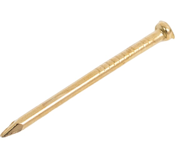 Финишные гвозди Качественный КРЕПЕЖ латунированные, 1,2х20 мм, 400 г 0203002 КЧ 1