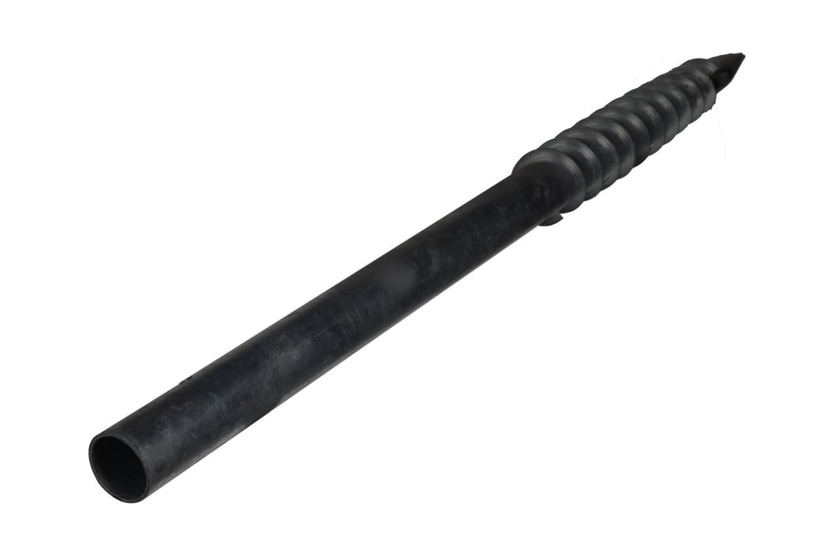 Свая винтовая многовитковая c монтажным окном СВАЙБЕР svo76x1200x3.0 ...