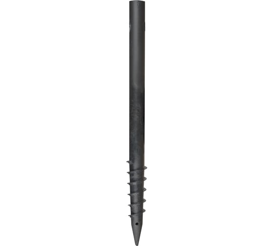 Свая винтовая многовитковая c монтажным окном СВАЙБЕР svo76x1200x3.0, покрытие стандарт (грунт ГФ-21) SVO76x1200x3.0 PS