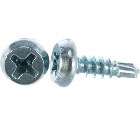 Саморезы с полуцилиндрической головкой Профикреп сверло, цинк пакет., 3,5х11 20 шт 111726