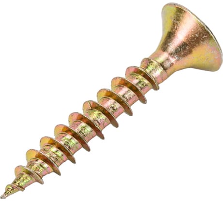 Универсальные шурупы Профикреп жёлтый цинк 4,0х25 200 шт 111211