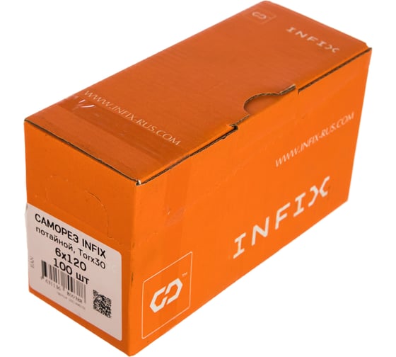 Конструкционный саморез INFIX потайн. 6х120 ЦЖ, TX 30, 100 шт. 47088
