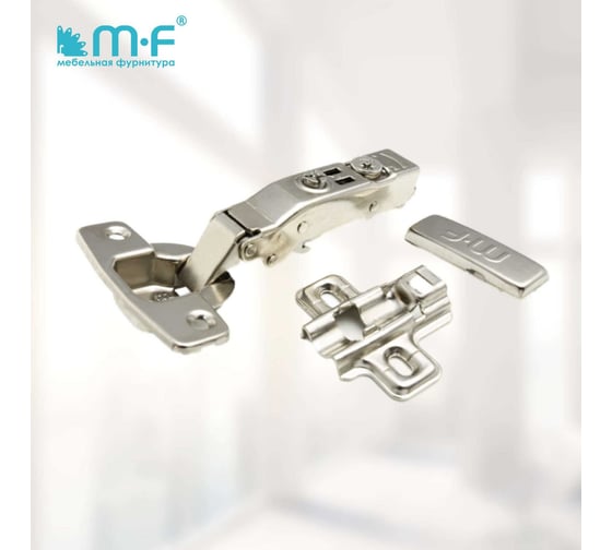 Петля MF Prima, Clip-on накладная с доводчиком, мягкий ход 10300v