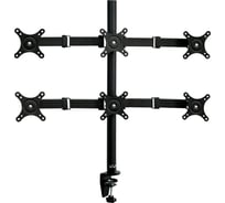 Кронштейн для 6-ти LCD/LED мониторов VLK 15-24, max 6х5 кг, настольный TRENTO-96 black