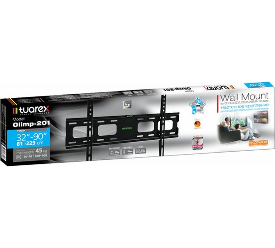 Кронштейн для LED/LCD телевизоров TUAREX OLIMP-201 black