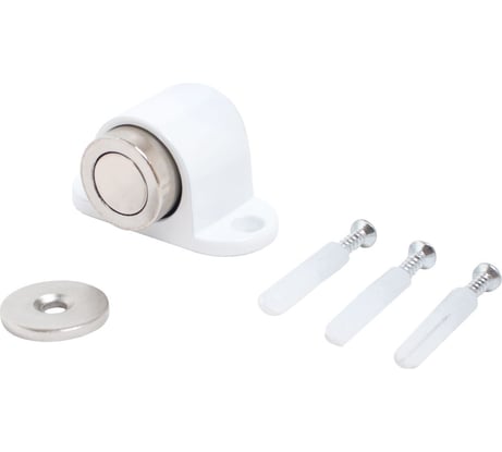 Магнитный ограничитель Стандарт 926 WW пушка, матовый, белый, европакет 15427