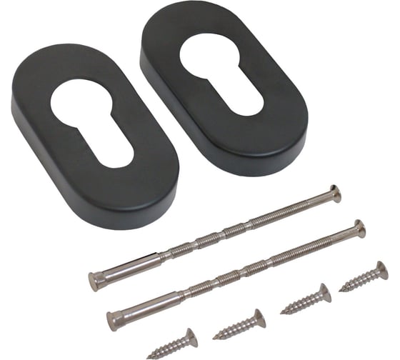 Накладка для ц/м Стандарт INOX 0900 SS BLACK черная, нержавеющая сталь 15542