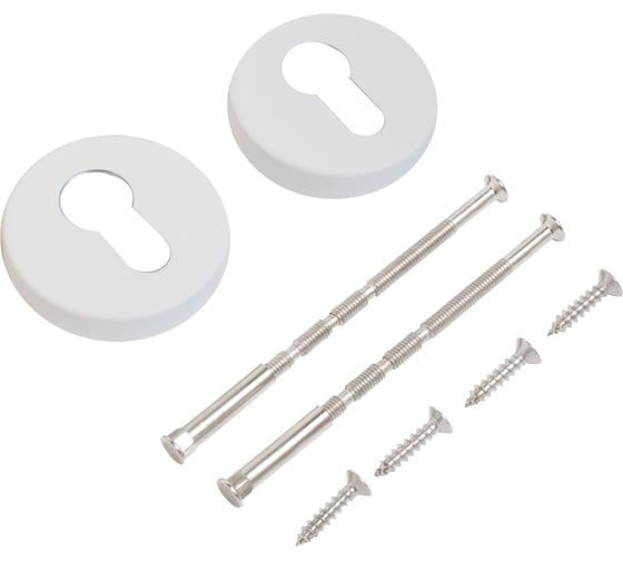 Накладка для ц/м Стандарт INOX 0200 WHITE белая, нержавеющая сталь 15545