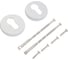 Накладка для ц/м Стандарт INOX 0200 WHITE белая, нержавеющая сталь 15545 2