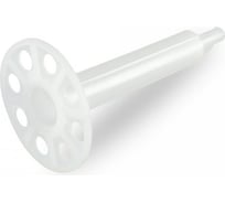 Тарельчатый дюбель-гриб с гвоздем Промрукав для пм in80, белый, 50 шт. PR08.12253