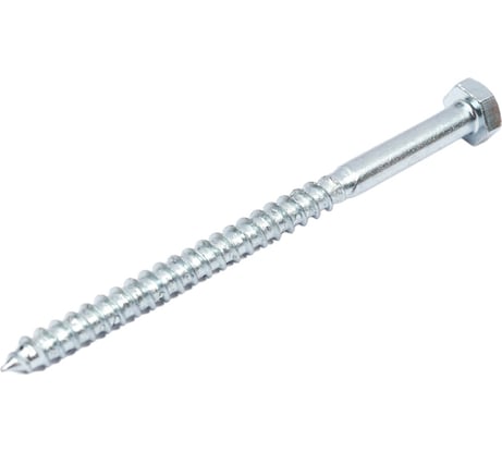 Шурупы с шестигранной головкой Доброга 6,0x90 мм, цинк, 100 шт. ЦБ-00028291