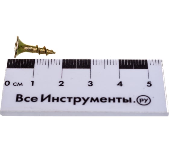 Саморезы с потайной головкой и крупным шагом Профикреп жёлтый цинк, 3,5х16 200 шт 2034906228