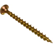 Саморезы с потайной головкой и крупным шагом Профикреп жёлтый цинк, 3,5х51 150 шт 2034906235