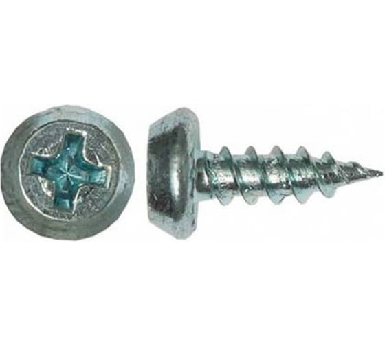 Саморез Доброга полуцилиндрическая, 3.5x11 цинк 100 шт. ЦБ-00029290 1