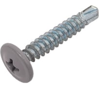 Саморез Доброга пресс-шайба, 4.2x25 мм, цинк, сверло, 50 шт. RAL7004 Серый ЦБ-00021959