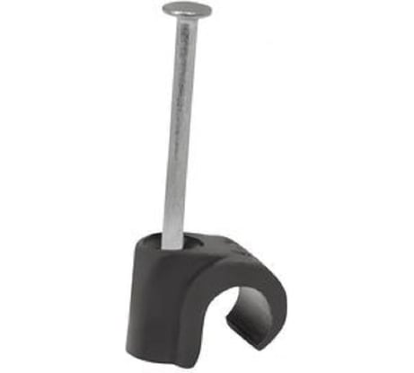 Крепежная скоба для круглого кабеля SORMAT scm 14-20 черная, 20 шт. ФАС SOR 11520 20