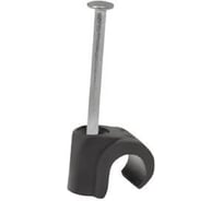 Крепежная скоба для круглого кабеля SORMAT scm 3-5 черная, 100 шт. ФАС SOR 11505 100