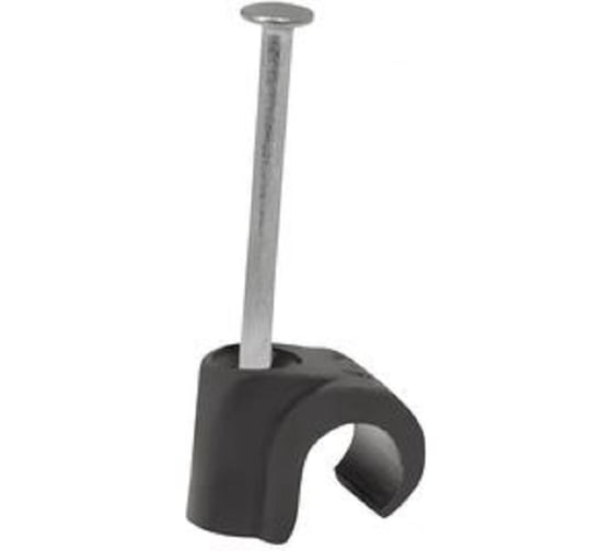 Крепежная скоба для круглого кабеля SORMAT scm 20-26 черная, 10 шт. ФАС SOR 11526 10 1
